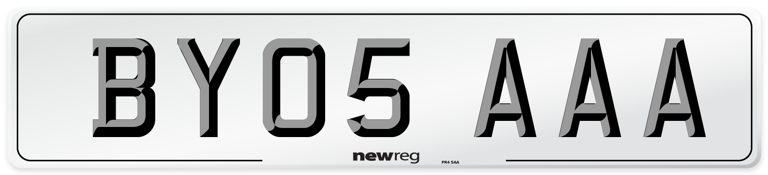 BY05 AAA Number Plate from New Reg